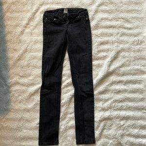Blue asphalt black skinny jeans size 1 regular